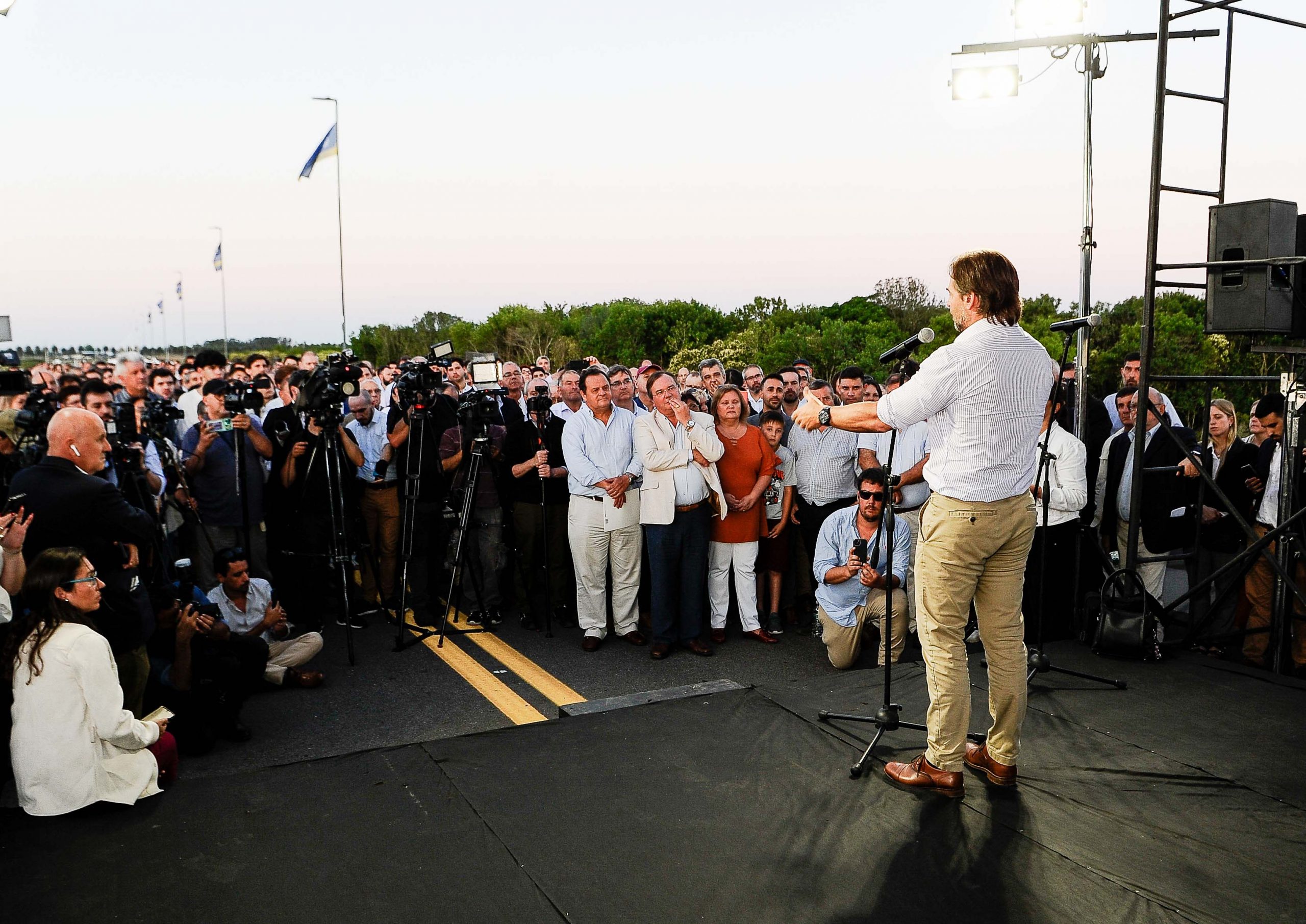 Lacalle Pou inauguró el bypass que conecta la ruta 3 con la 11 Portal