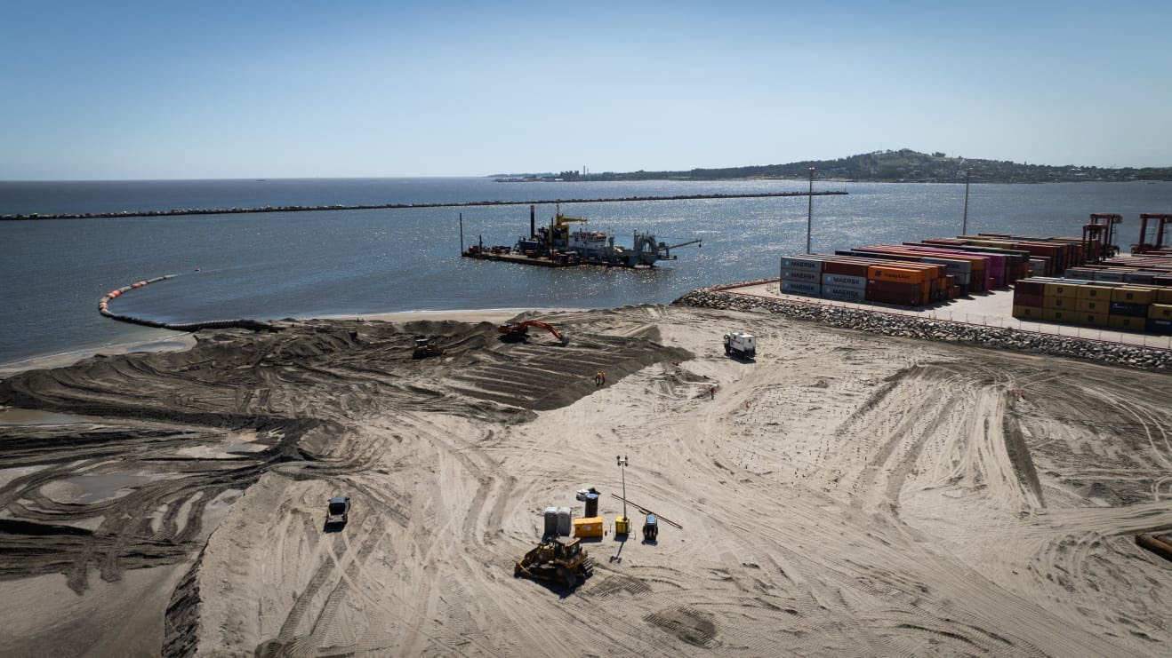 Continúan las obras de ampliación de la Terminal Cuenca del Plata