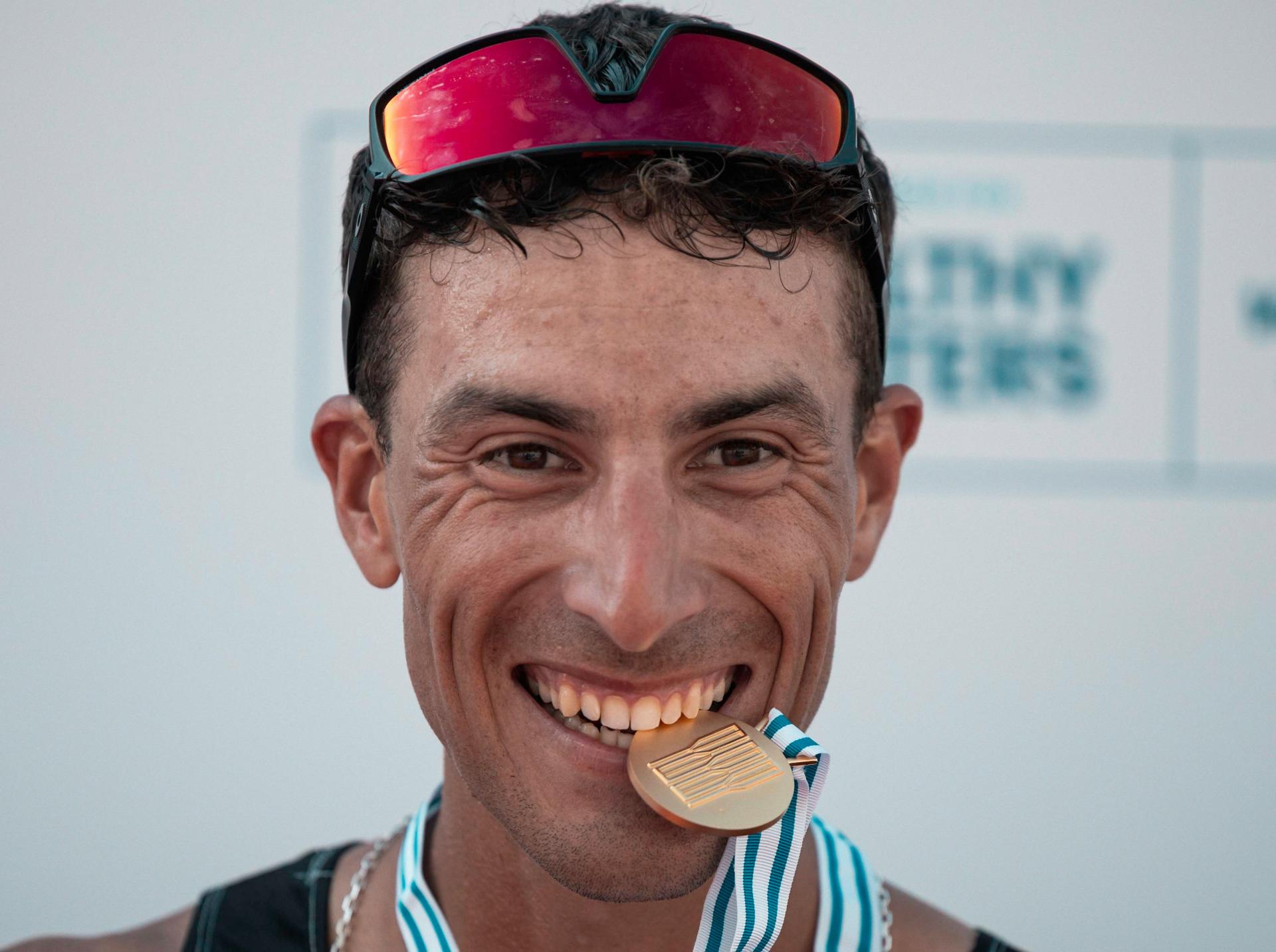 Felipe Klüver, oro histórico para Uruguay en el Mundial de remo de Shanghái