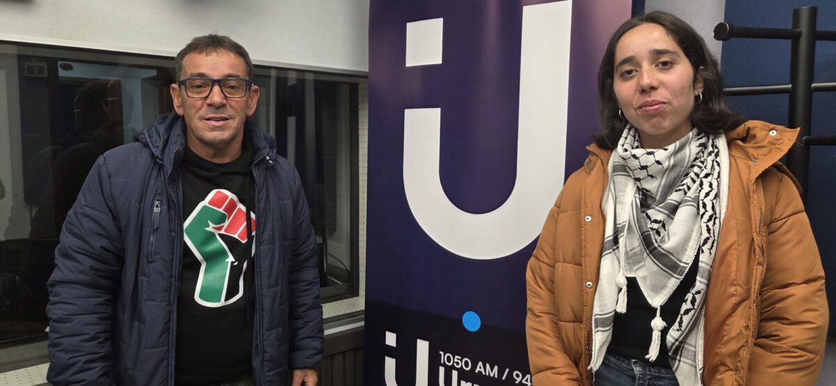 Foto: Jorge Vignolo y Daniela Lópes nos visitaron en Radio Uruguay. Tamara Mardones/ RNU.