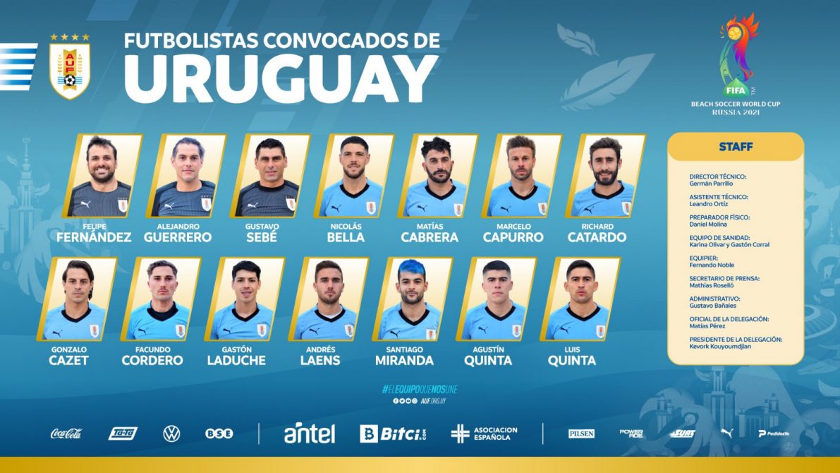 Uruguay a la Copa Mundial de Fútbol Playa 2021 tras vencer a