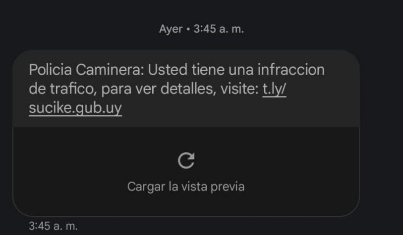 Caminera advierte sobre posible estafa que exhorta al pago de supuestas ...